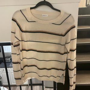 Minnie Rose Striped Cashmere Sweater